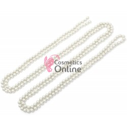 Accesoriu modern pentru decor par WED10AA cu Perle Albe de 100cm